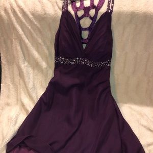 Plum cocktail dress